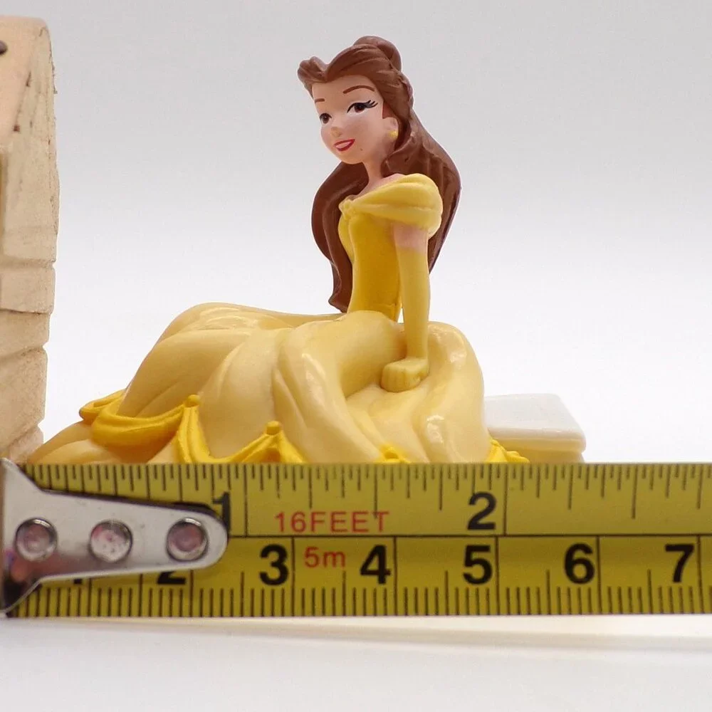 DecoPac Disney Princess Cake Topper Aurora Cinderella Belle Bench Rose Lot of 2